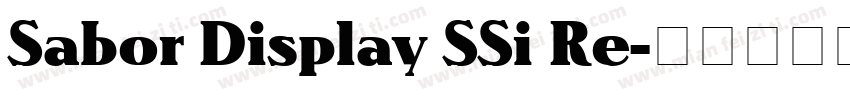 Sabor Display SSi Re字体转换